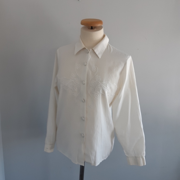 Moda petite Women's button down shirt Size L - Picture 7 of 8